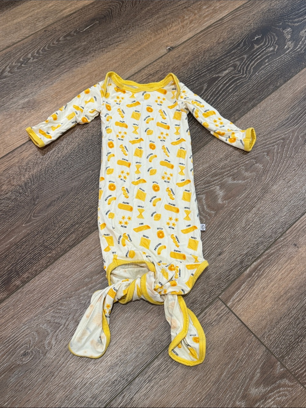 Coconut Pops Pasta Knotted Gown 0-3m
